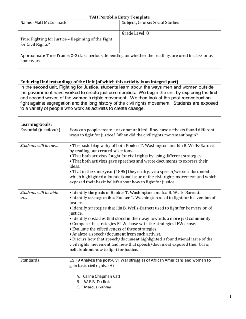 UbD Lesson Plan Template