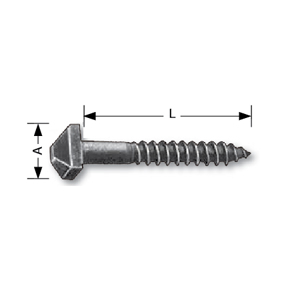 5/16" dia. Forged Steel Nailhead Screw, 2-3/16" long, 10/pack