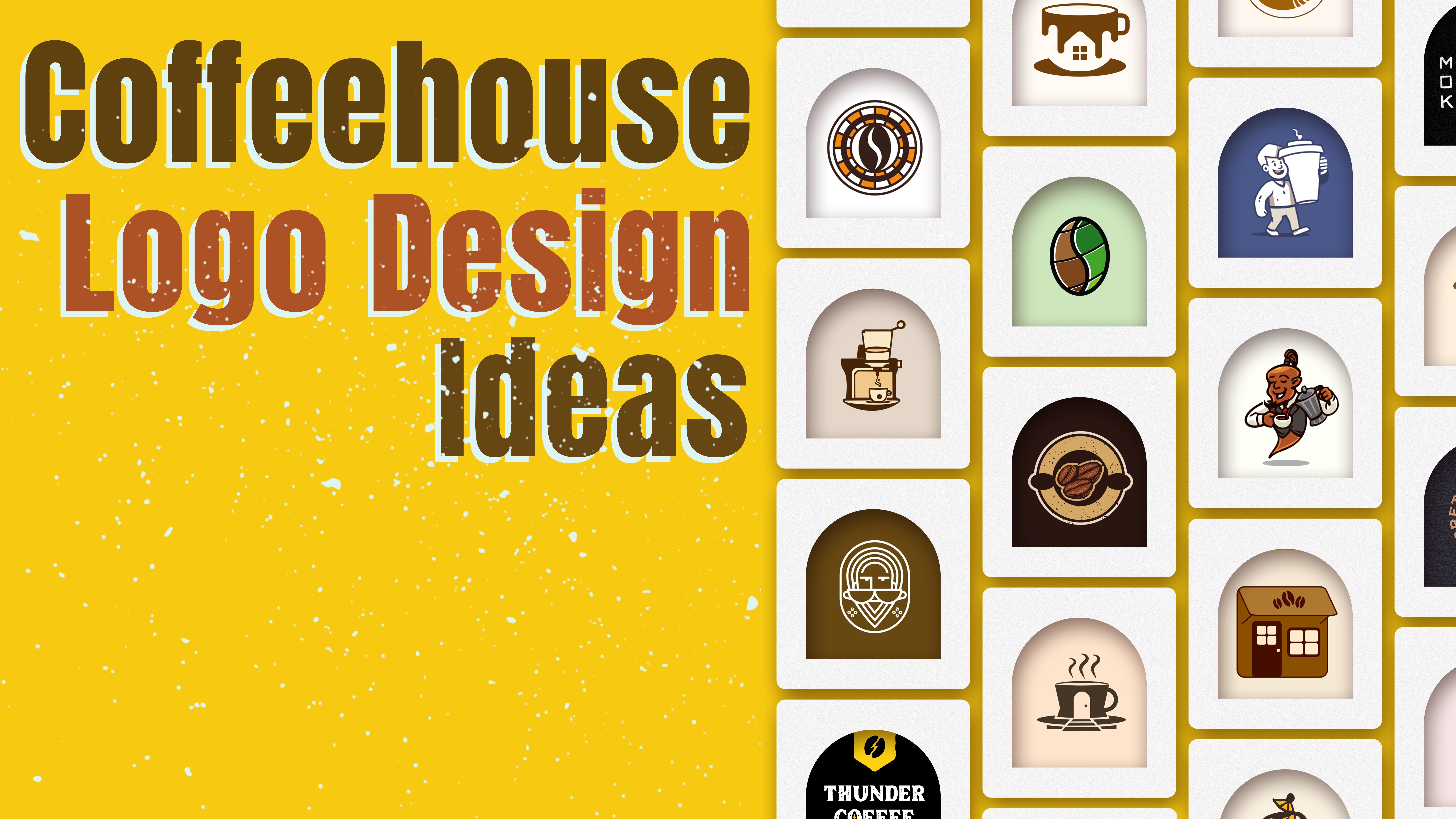 60 Coffeehouse Logos for a Brew-tiful Brand Identity blog thumbnail