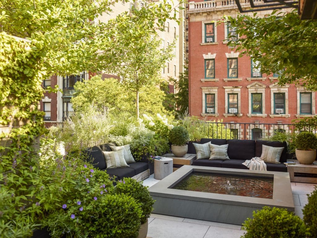 Interior designer Brad Ford West Village townhouse renovation rooftop terrace Ike Kligerman Barkley architects