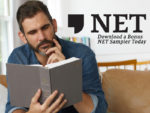 man reading the NET Bible