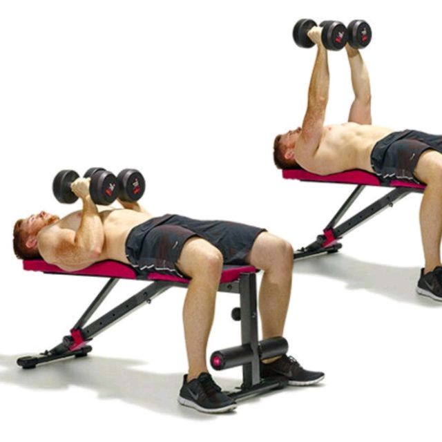 How to do: Close Grip Dumbbell Bench Press - Step 1