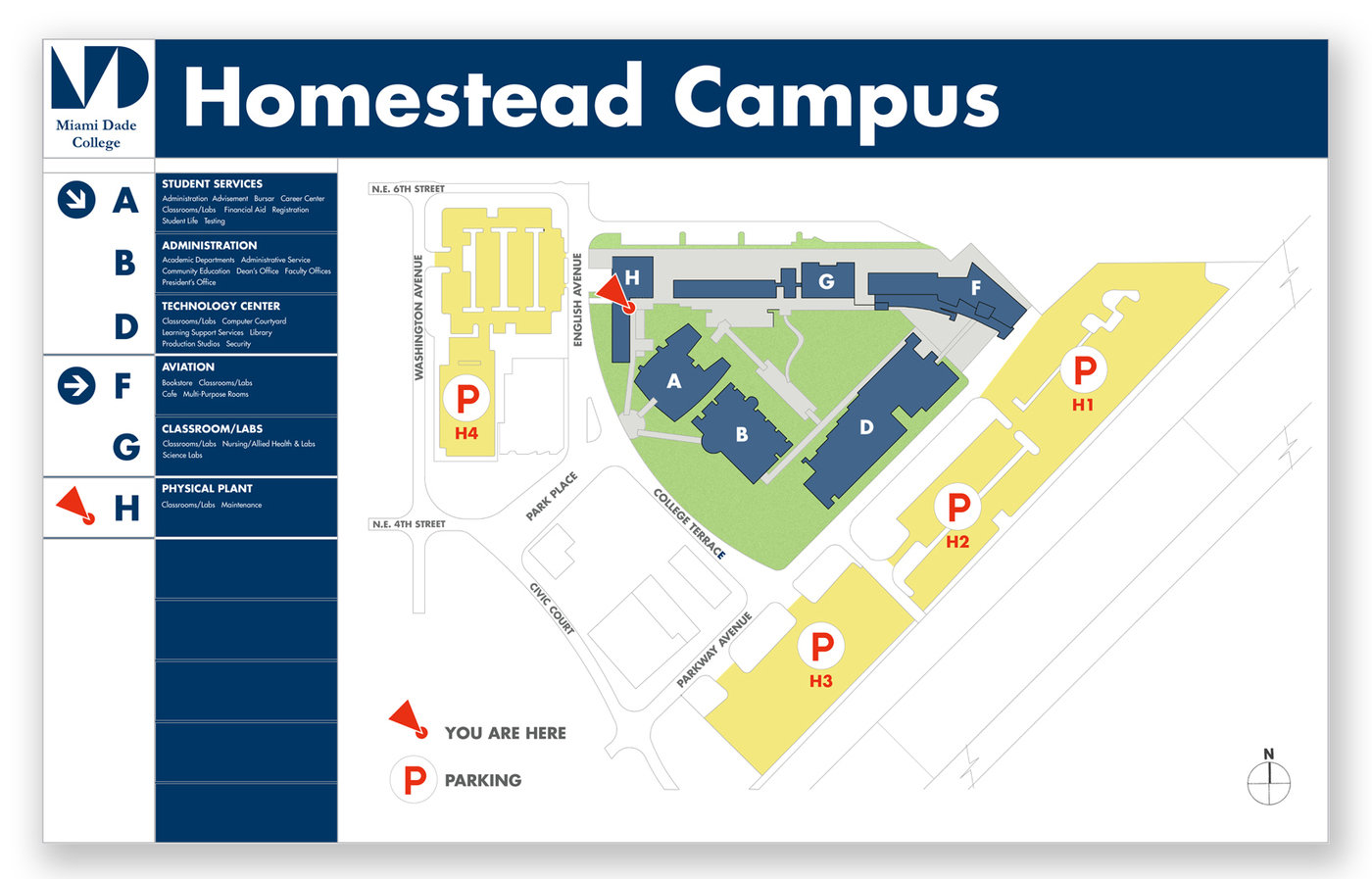 Miami Dade Campus Map