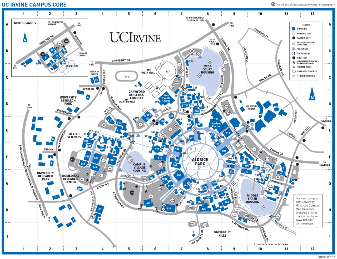 University Of Irvine Campus Map - United States Map