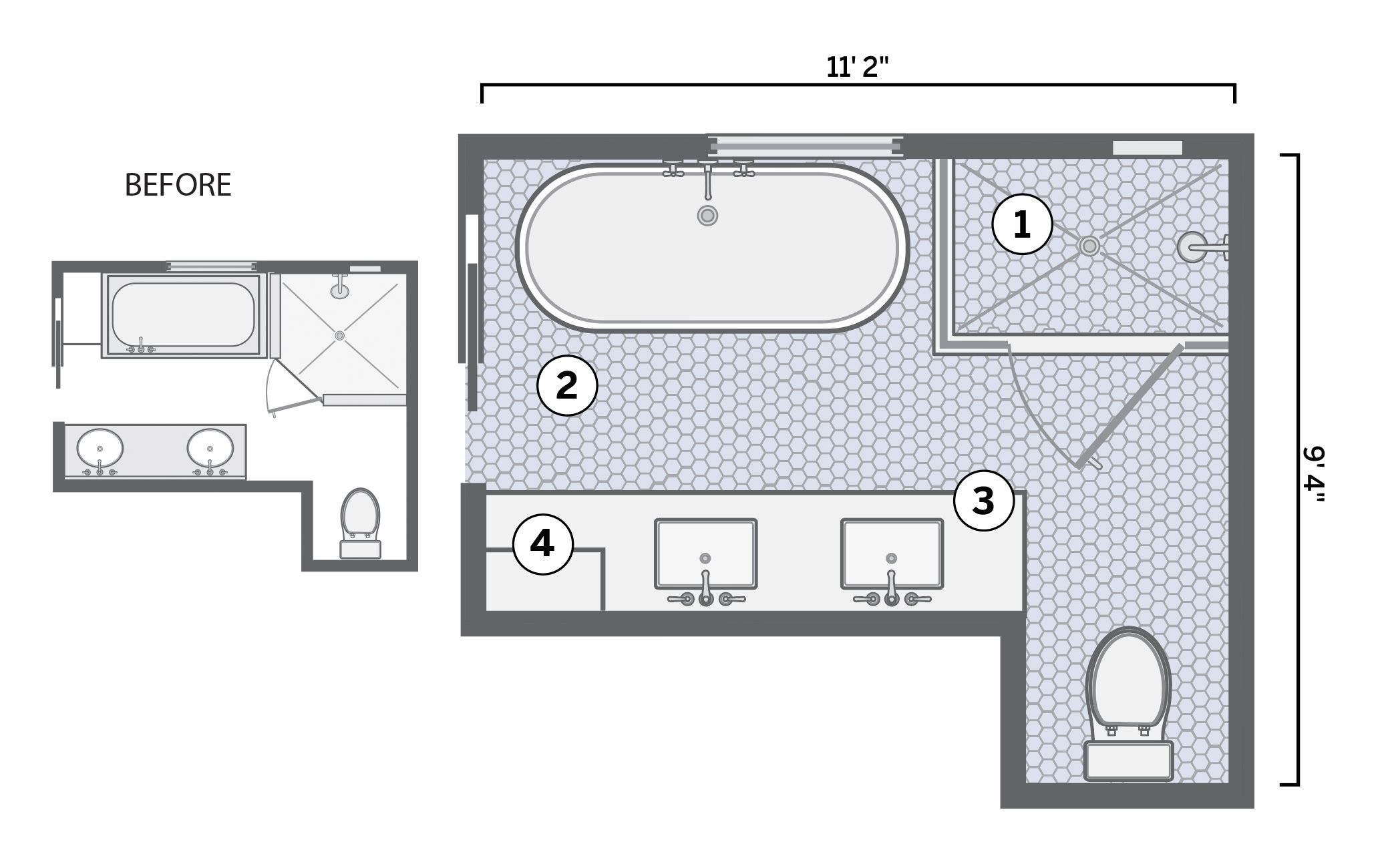 Bathroom With Bath And Shower Layout at Kyle Rivera blog