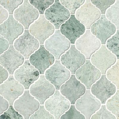 Biltmore Polished Arabesque Marble Mosaic Tile - The Tile Shop