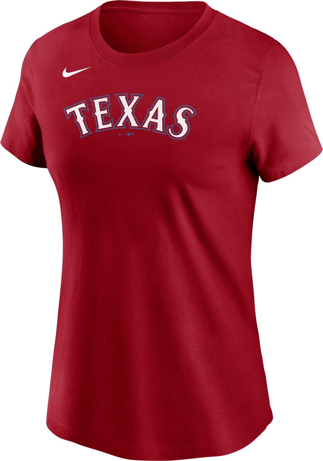 Nike Women's Texas Rangers Wordmark Short Sleeve T-shirt | Academy