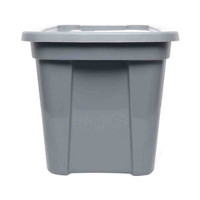 10 Gallon Cool Gray Storage Tote