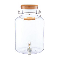 Glass Dispenser with Cork Lid