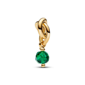 Talisman Pandantiv Placare Aur Galben 14k Cristal Verde Regal PANDORA