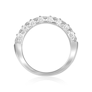 Inel Semi Eternity Aur 18k Diamante BLANCO'S