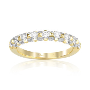 Inel Semi Eternity Aur 18k Diamante BLANCO'S