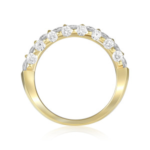 Inel Semi Eternity Aur 18k Diamante BLANCO'S