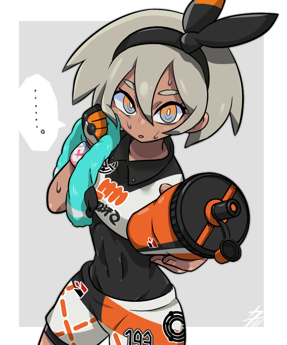 Safebooru - ... 1girl bangs bea (pokemon) black bodysuit black hairband ...