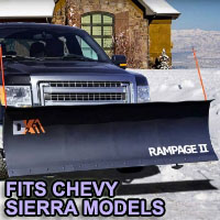 Chevy Sierra Snow Plow - Brand New 82" x 19" DK2 RAMPAGE II Electric Snow Plow