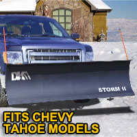 Chevy Tahoe Snow Plows - Brand New 84" x 22" DK2 STORM II Electric Snow Plow