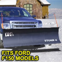 Ford F150 Snow Plows - Brand New 84" x 22" DK2 STORM II Electric Snow Plow