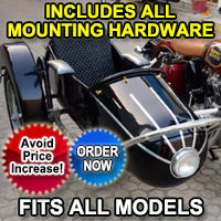 Rocket Side Car Motorcycle Sidecar Kit - Fits All Models