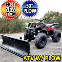 150cc Atv With Snow Plow - Snow Blizzard Fully Automatic Atv With Reverse