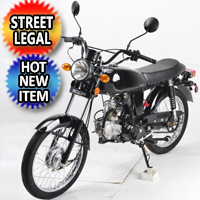 125cc Cafe Racer BoomCat Scooter Moped Motorcycle W/Manual Trans. - BD125-2