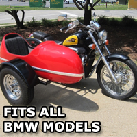 RocketTeer Side Car Motorcycle Sidecar Kit - Fits BMW Models