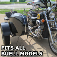 Euro RocketTeer Side Car Motorcycle Sidecar Kit - All Buell Models