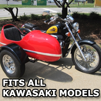 RocketTeer Side Car Motorcycle Sidecar Kit - All Kawasaki Models