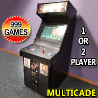 Multicade Arcade Game All In One Arcade Full Size Cabinet With 999 Games