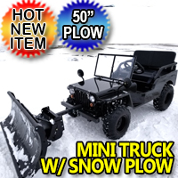 Mini Truck Utv Atv With Snow Plow Utility Mini jeep UTV Off-Road Vehicle Snow Puncher