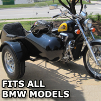 Standard RocketTeer Side Car Motorcycle Sidecar Kit - Fits BMW Models