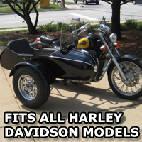 Classical RocketTeer Side Car Motorcycle Sidecar Kit - Harley Davidson Models