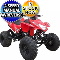 Brand New Tornado 250cc Sport ATV Air Cooled 4 Stroke Four Wheeler