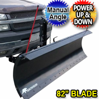 82" SnowBear ProShovel Electric Snow Plow With Manual Angle