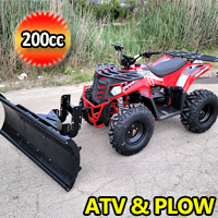 Commander 200cc ATV Automatic w/Reverse 4 Stroke Apollo Series ATV With Plow - CALI LEGAL