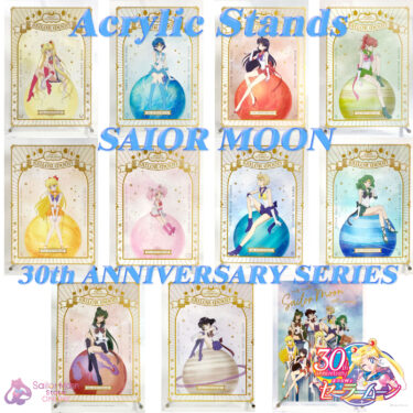 Sailor Moon Store Original Acrylic Stands SUPRER SAILOR MOON 30th ANNIVERSARY SERIES