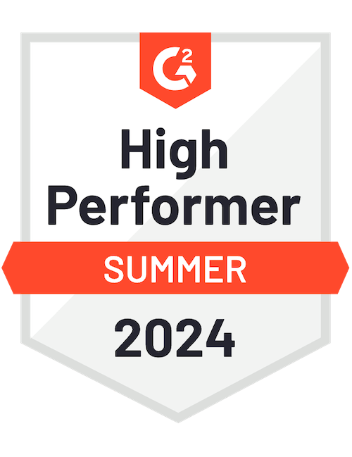 G2 High Performer Summer 2022 Award