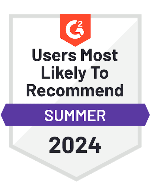 G2 Best Est. ROI Summer 2022 Award