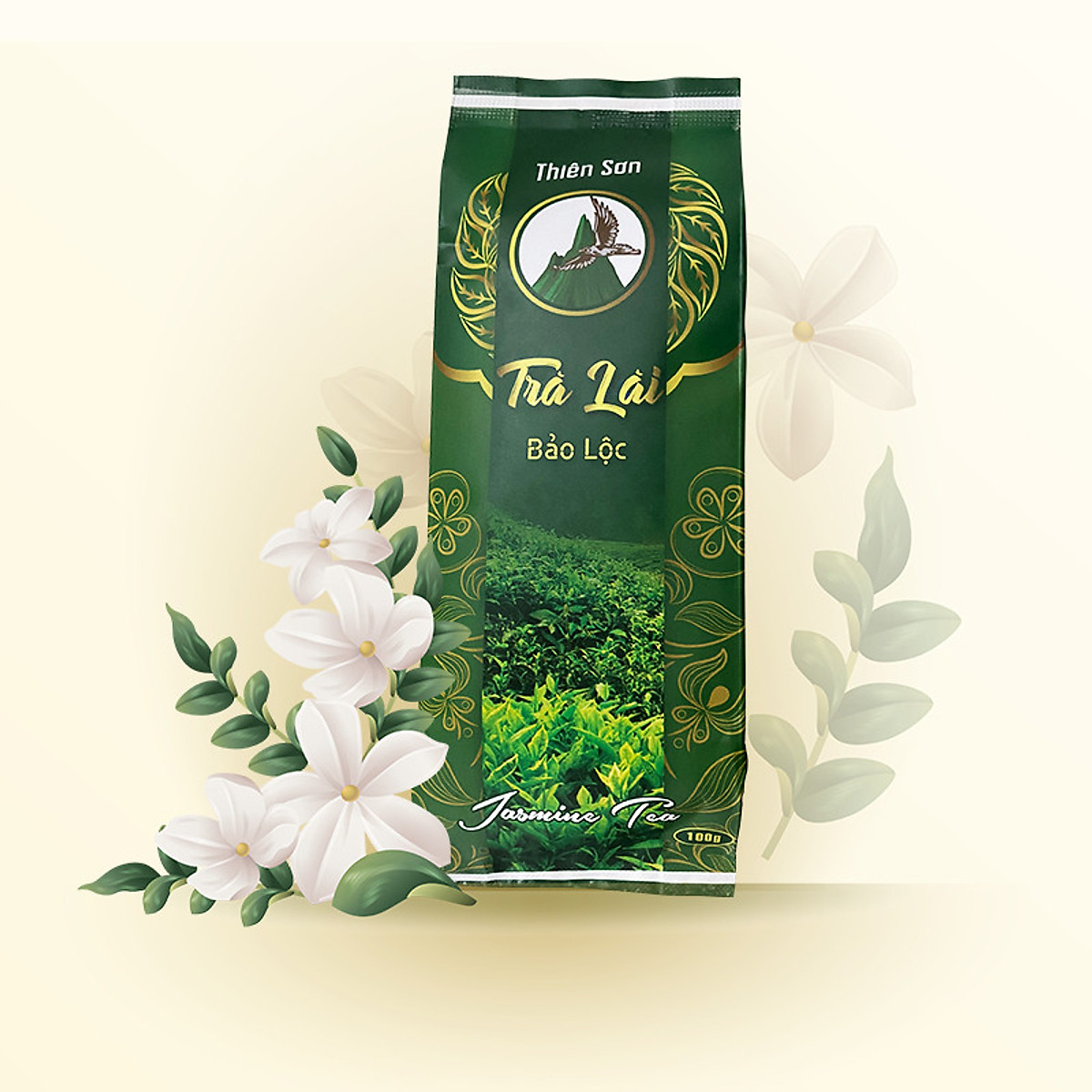 Trà Thiên Sơn Ướp Hoa Lài Bảo Lộc - Gói 100gr - Trà