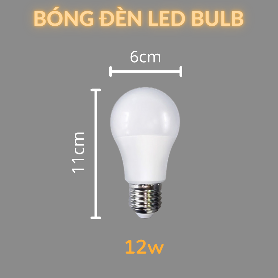 Combo Bóng Đèn Led Bulb HUTA 12w Đuôi E27, Tiết Kiệm Điện, Chống ...