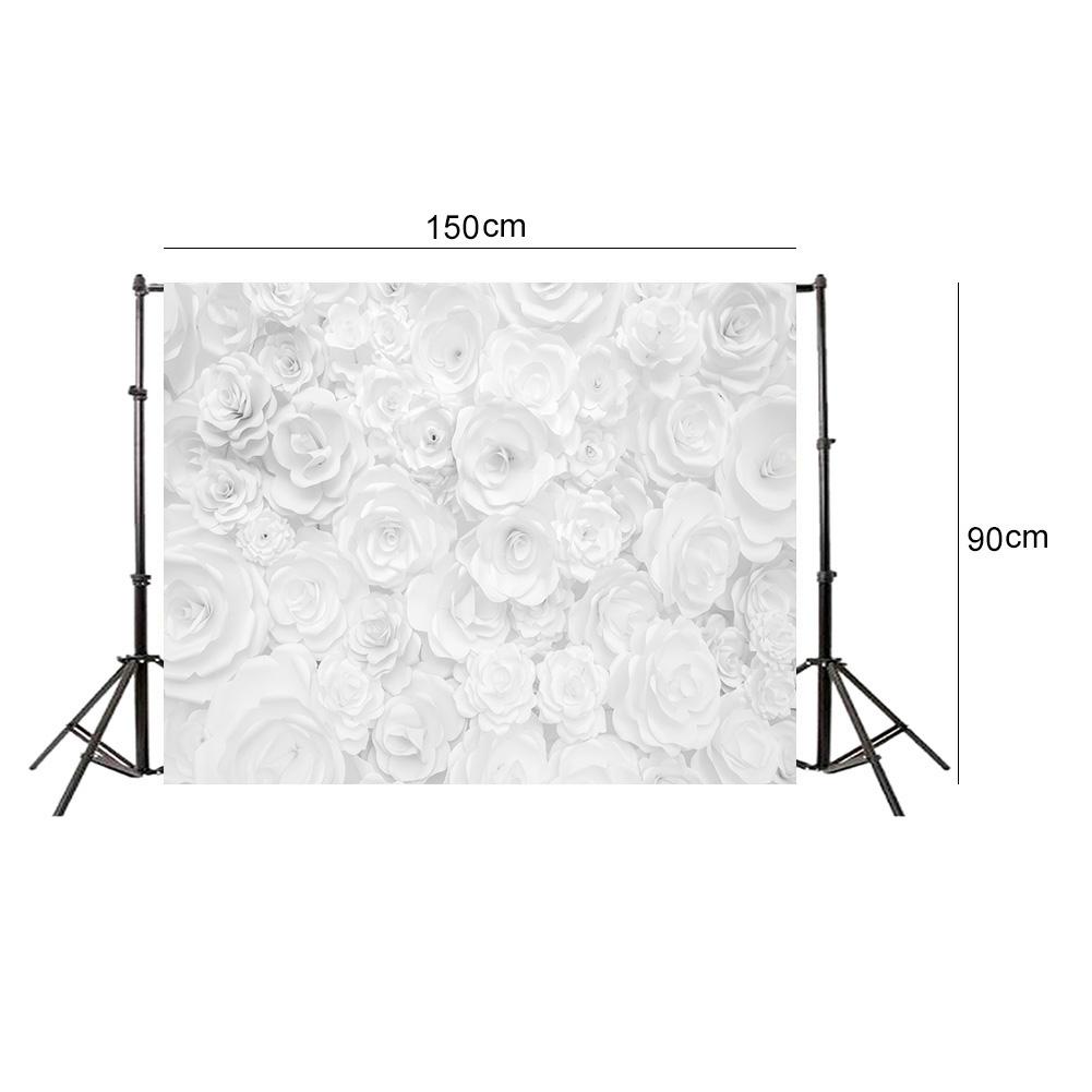 Mua White Flowers Printed Digital Photography Background Cloth Studio  Backdrop