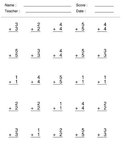 30+ Free Addition Practice Worksheets (PDF, DOC) » Samplates