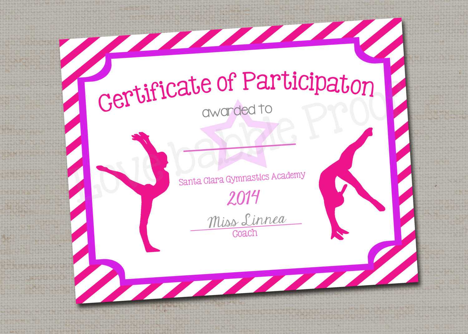 Dance Certificate Template