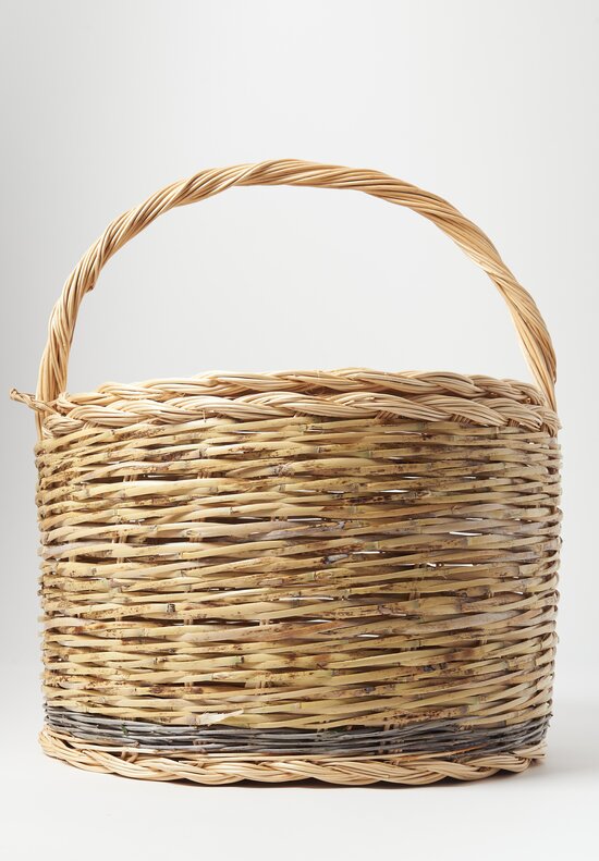 Daniela Gregis Handwoven Marzapane Cesta Basket Natural	