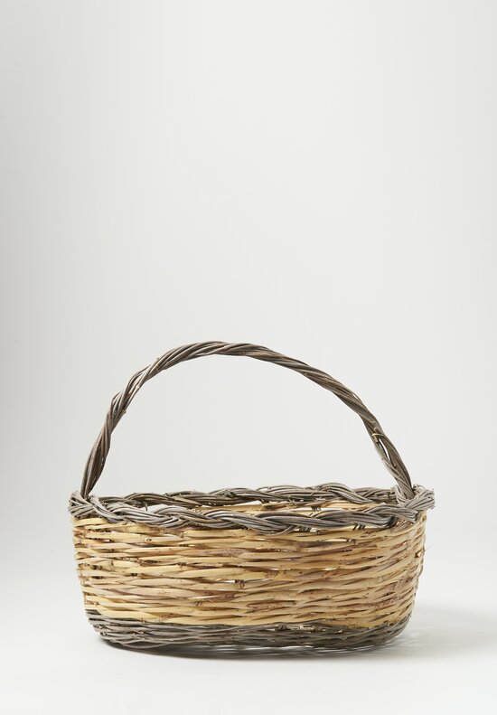 Daniela Gregis Handwoven Uova Cesta Basket Natural