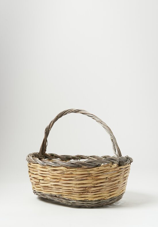 Daniela Gregis Handwoven Uova Cesta Basket Natural