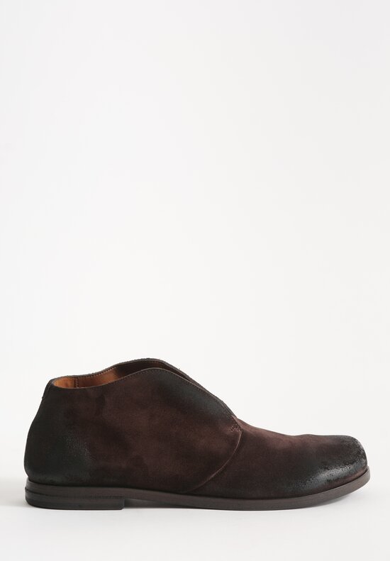 Marsell Suede Listello Slip-On in Dark Brown