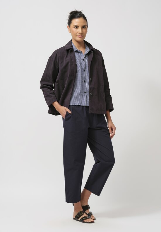 Bergfabel Cotton & Linen Uli Jacket in Black Bean