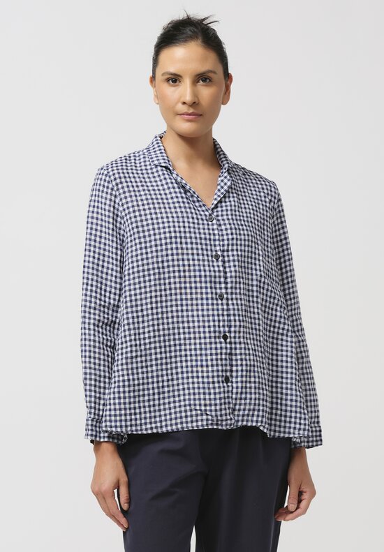 Bergfabel Linen Jenny Shirt in Gingham