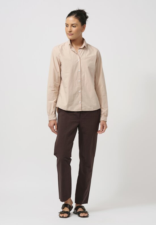 Bergfabel Cotton Loose Tyrol Shirt in Dusty Pink