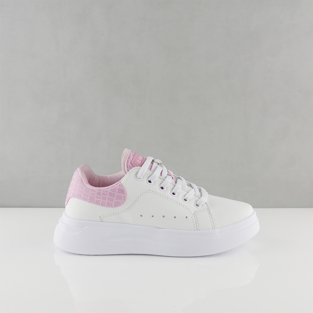 TENIS PARA MUJER MC QUEEN BLANCO/ROSA - SANTORINI